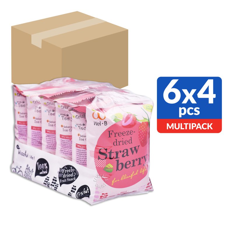 Wel.B Freeze Dried Snack - Strawberry (Ctn)