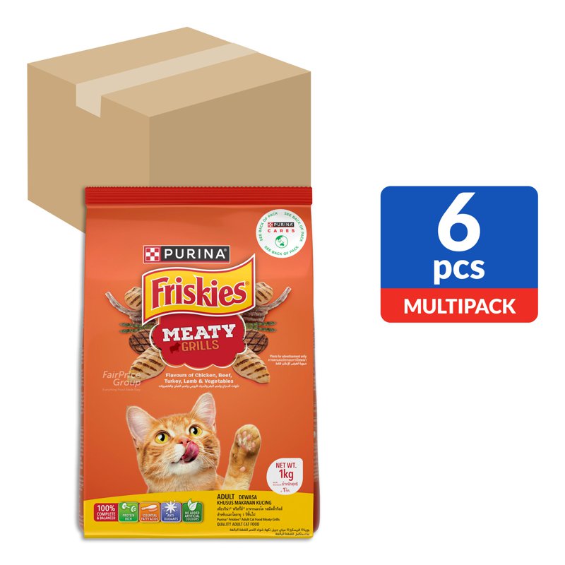 Friskies Adult Dry Cat Food - Meaty Grills (Ctn)