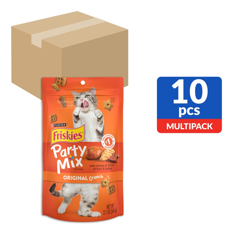 Friskies Party Mix Cat Treats - Original Crunch (Ctn)