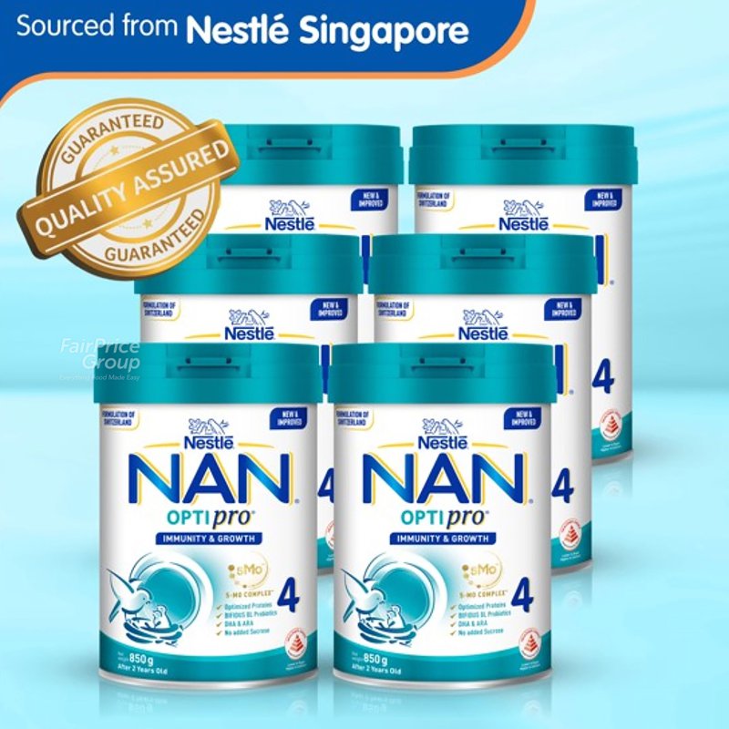 Nestle NAN OPTIPRO Toddler Growing Up Milk (Now with 5-MO Complex) - Stage 4 6 x 1.6kg (CTN)