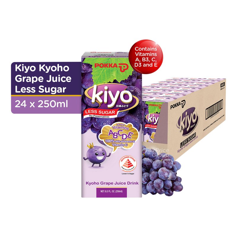 Pokka Packet Drink - Kiyo Kyoho Grape Less Sugar (Ctn)