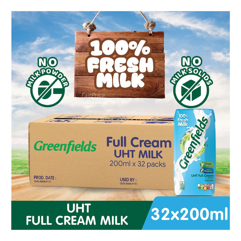 Greenfields Greenfield Uht Milk - Full Cream