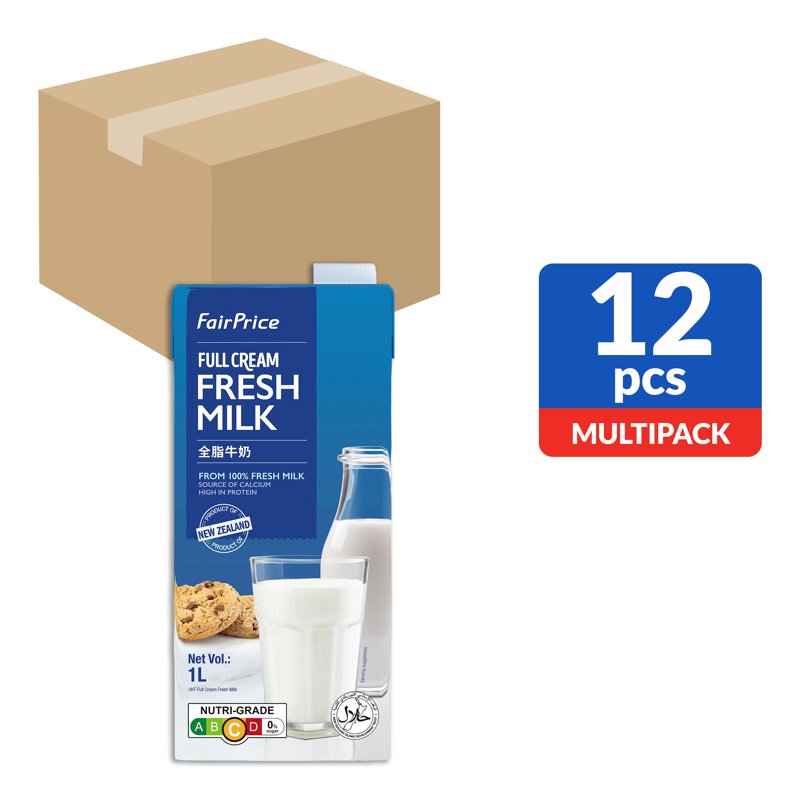 Fairprice Uht Milk - Full Cream (Ctn)