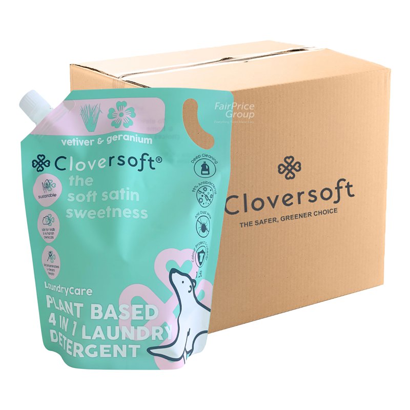 Cloversoft 4 in 1 Laundry Detergent Refill-Vetiver & Geranium