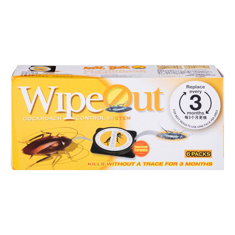 Wipeout Cockroach Control System 6 per pack