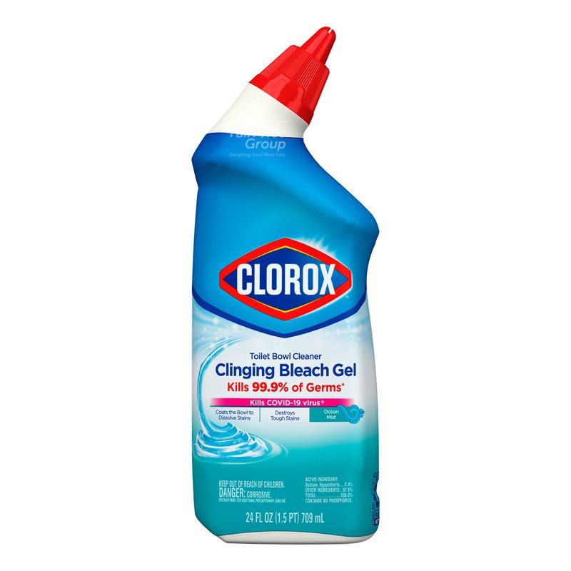 Clorox Toilet Bowl Cleaner Clinging Bleach Gel - Cool Wave