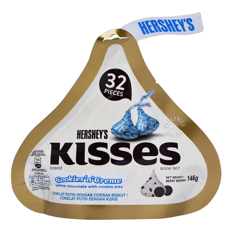 Hershey's Kisses Chocolate - Cookies & Creme