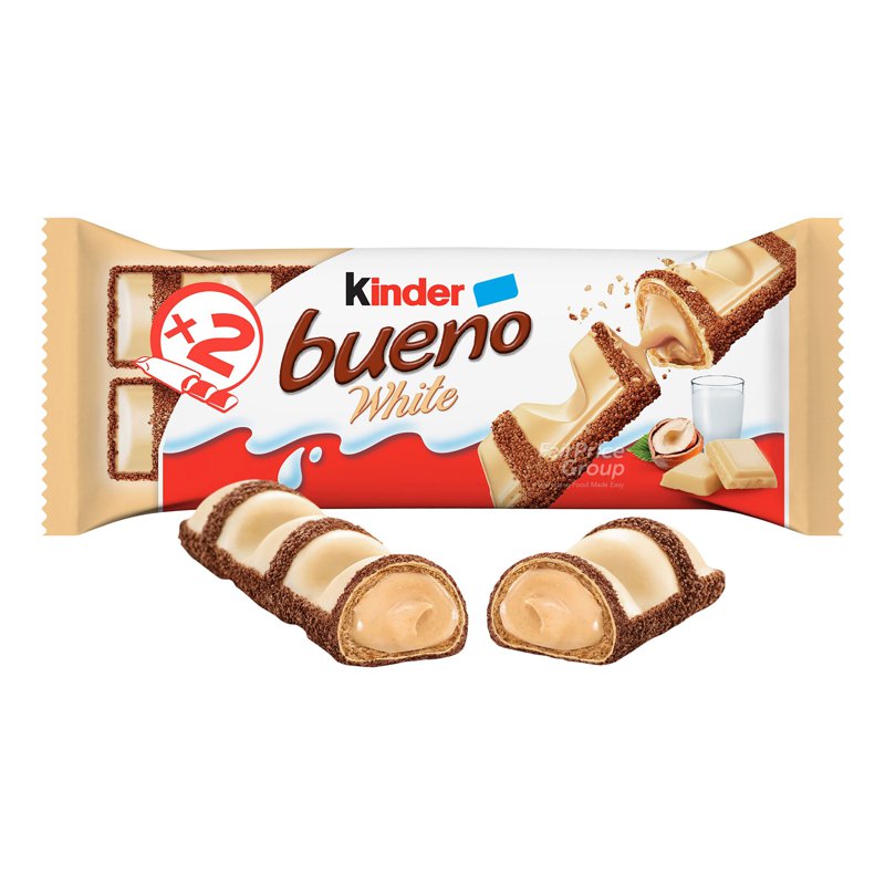 Kinder Bueno Chocolate Wafer Bar - White T2 Bar 39g