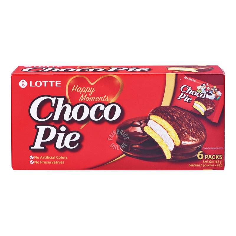 Lotte Happy Promise Choco Pie (6 per pack)