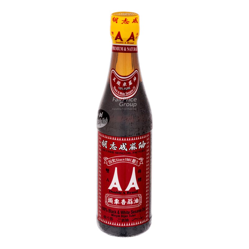 Double A 100% Sesame Oil - Black & White