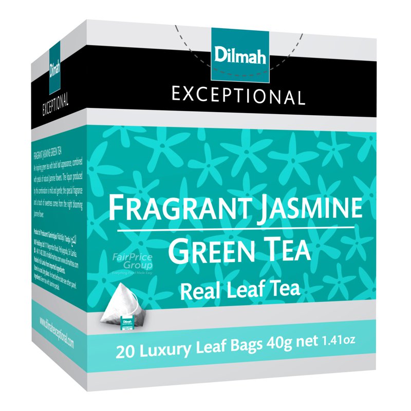 Dilmah Exceptional Tea Bags - Fragrant Jasmine Green Tea 20 x 2g