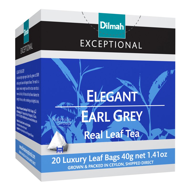 Dilmah Exceptional Tea Bags - Elegant Earl Grey 20 x 2g