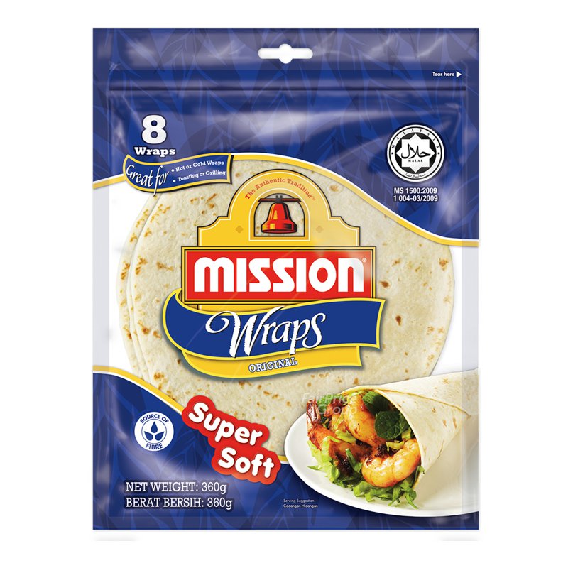 Mission Wraps - Original 360g (8 per pack)