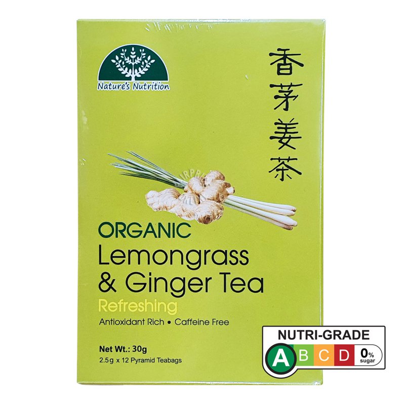Nature'S Nutrition Organic Tea Bag - Lemongrass & Ginger