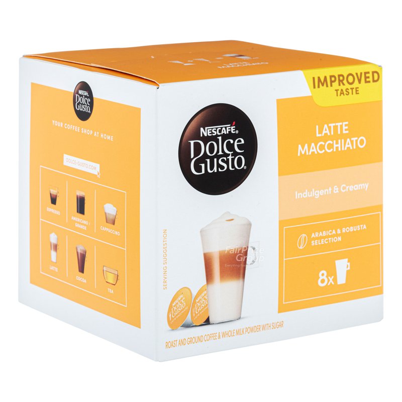 Nescafe Dolce Gusto Beverage Capsules - Latte Macchiato 16 x 12g