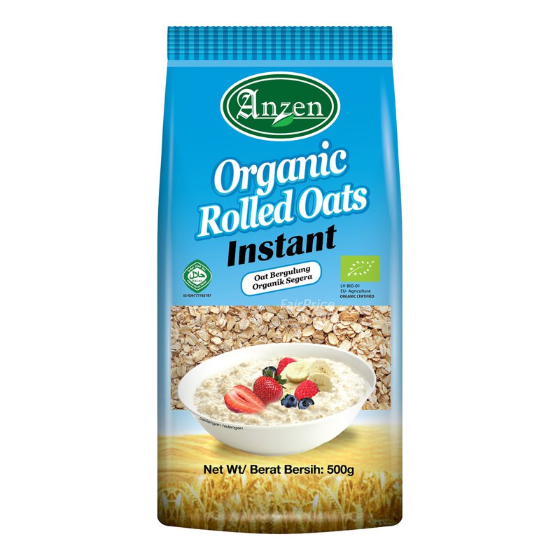 Anzen Organic Rolled Oats - Instant