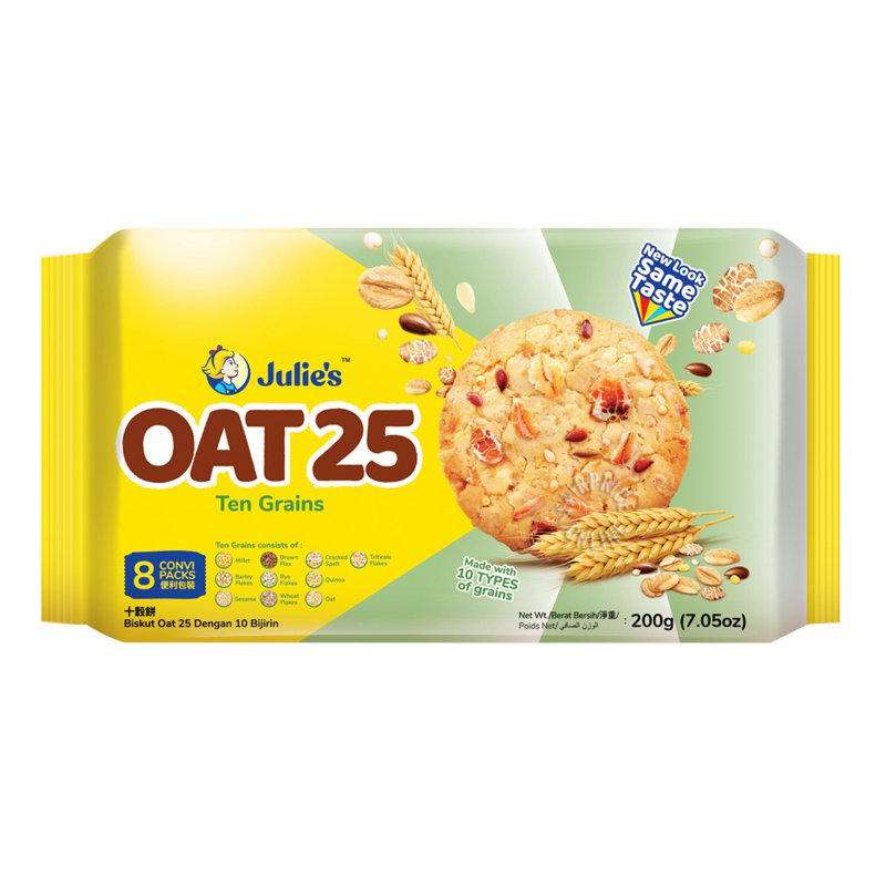Julie's Oat 25 Cookies - Ten Grains