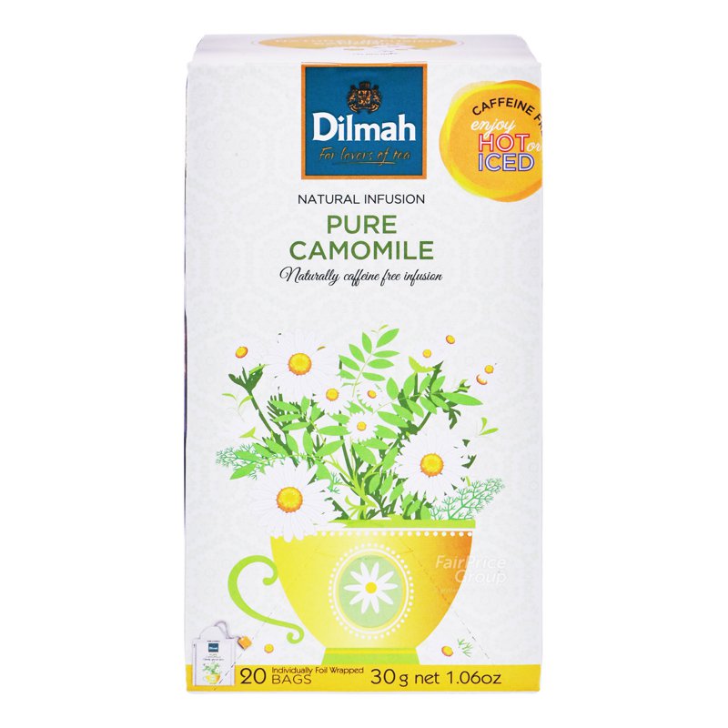 Dilmah Infusion Pure Tea Bags - Camomile Flower 30g (20 per pack)