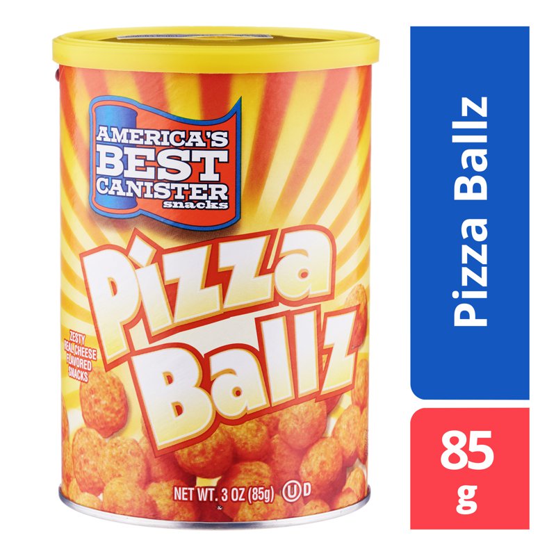 America's Best Canister Snacks - Pizza Ballz 85g