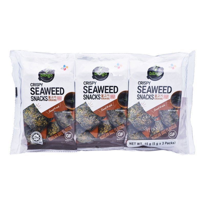 Cj Bibigo Crispy Seaweed Snack - Korean Bbq