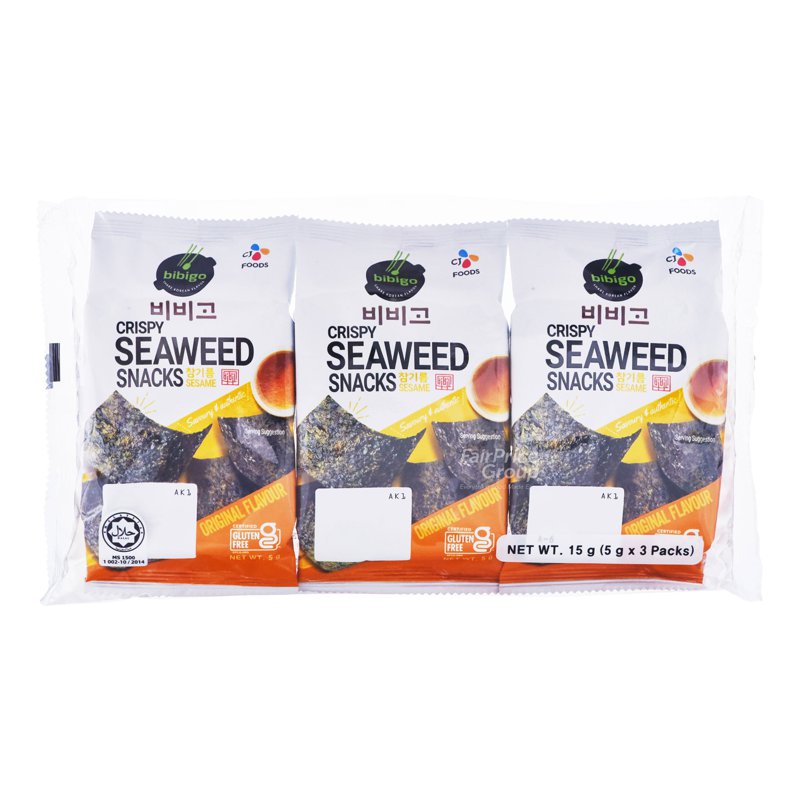 Cj Bibigo Crispy Seaweed Snack - Sesame