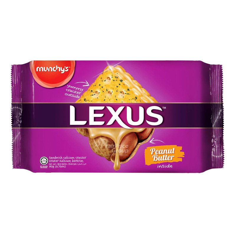 Munchy'S Lexus Sandwich Calcium Crackers - Peanut Butter