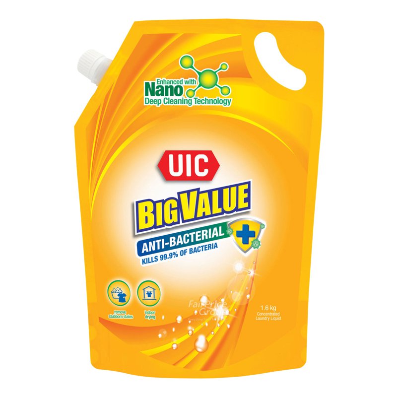 Uic Big Value Concentrated Liquid Detergent Refill-Anti-Bacterial