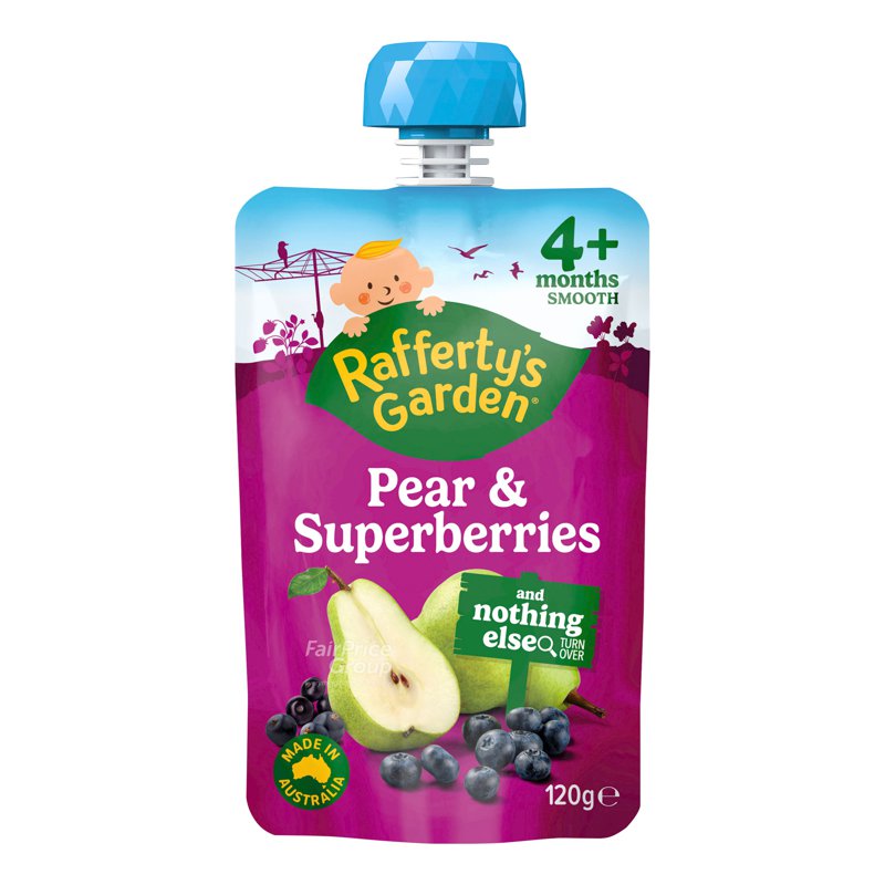 Rafferty'S Garden Baby Food - Pear & Superberries