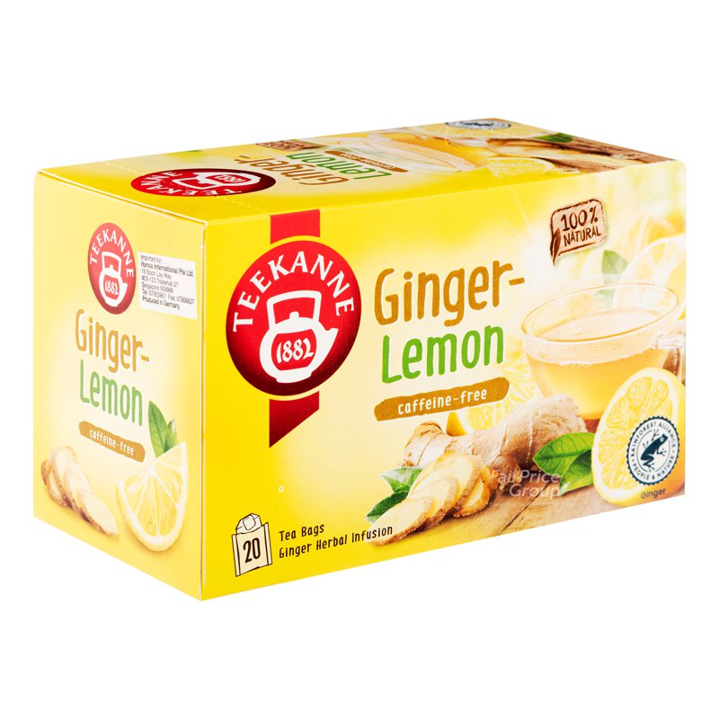 Teekanne Herbal Infusion Tea Bags - Ginger Lemon 20 per pack