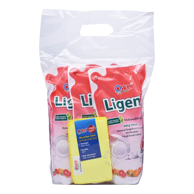 Yuri Ligent Dishwashing Detergent Refill - Grapefruit