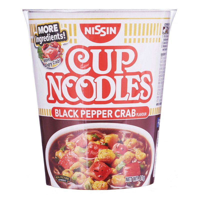 Nissin Instant Cup Noodles - Black Pepper Crab 81g