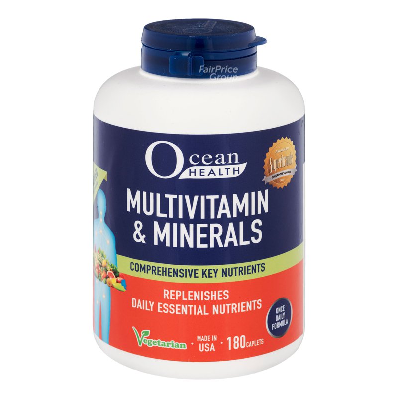 Ocean Health Multivitamin & Minerals Caplets 180 per pack