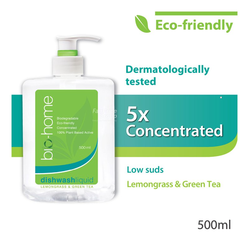 Bio-Home Dishwash Liquid - Lemongrass & Green Tea