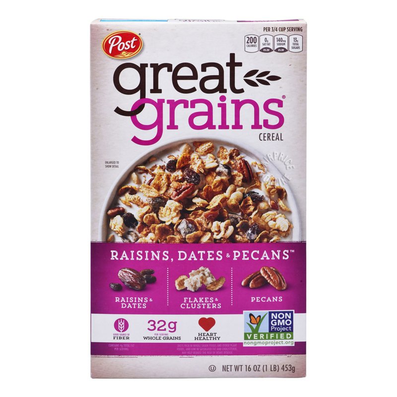 Post Great Grains Cereal - Raisins- Dates & Pecans