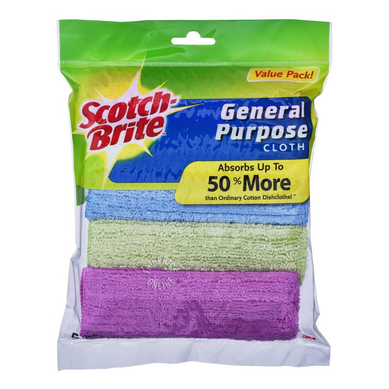 3M Scotch-Brite General Purpose Cloths 5 per pack