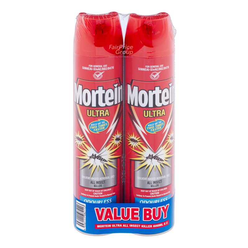 Mortein Ultra All Insect Killer - Odourless 2 x 600ml
