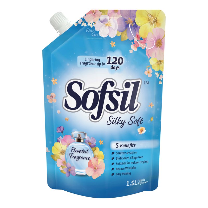 Sofsil Fabric Softener Refill - Silky Soft 1.5L