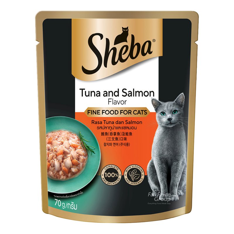 Sheba Cat Food Pouch - Tuna & Salmon