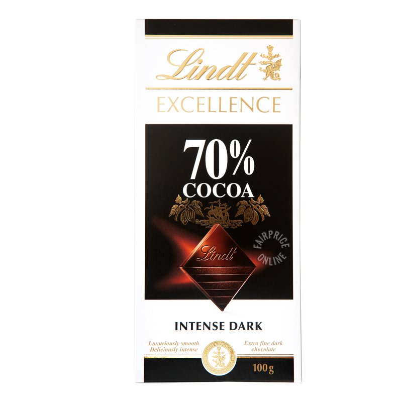 Lindt Excellence Chocolate Bar - 70% (Dark) 100g