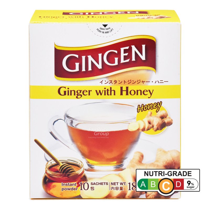 Gingen Instant Ginger Powder - Honey 10 x 18g