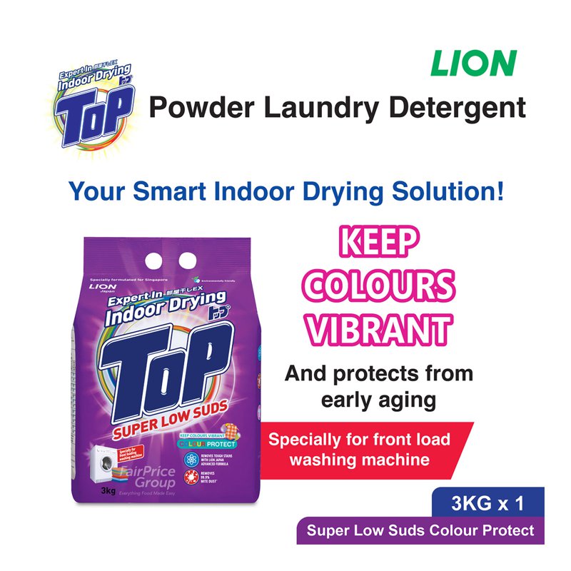 Top Detergent Powder Packet Super Low Suds - Colour Protect
