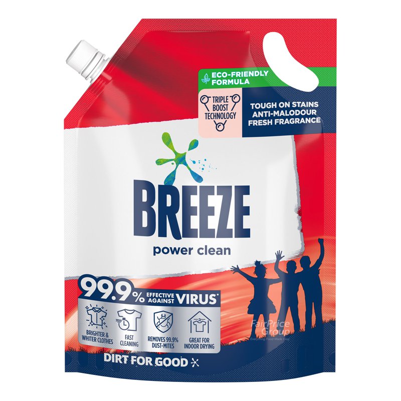 Breeze Liquid Detergent Refill - Power Clean
