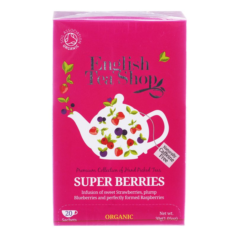 English Tea Shop Organic Tea - Super Berries 20 per pack