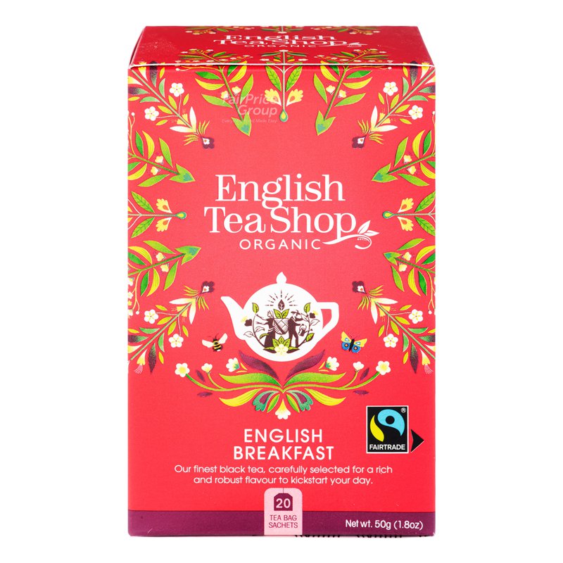 English Tea Shop Organic Tea Sachets - English Breakfast