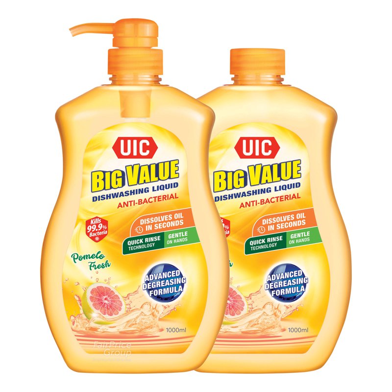 Uic Big Value Dishwashing Liquid - Anti-Bacterial