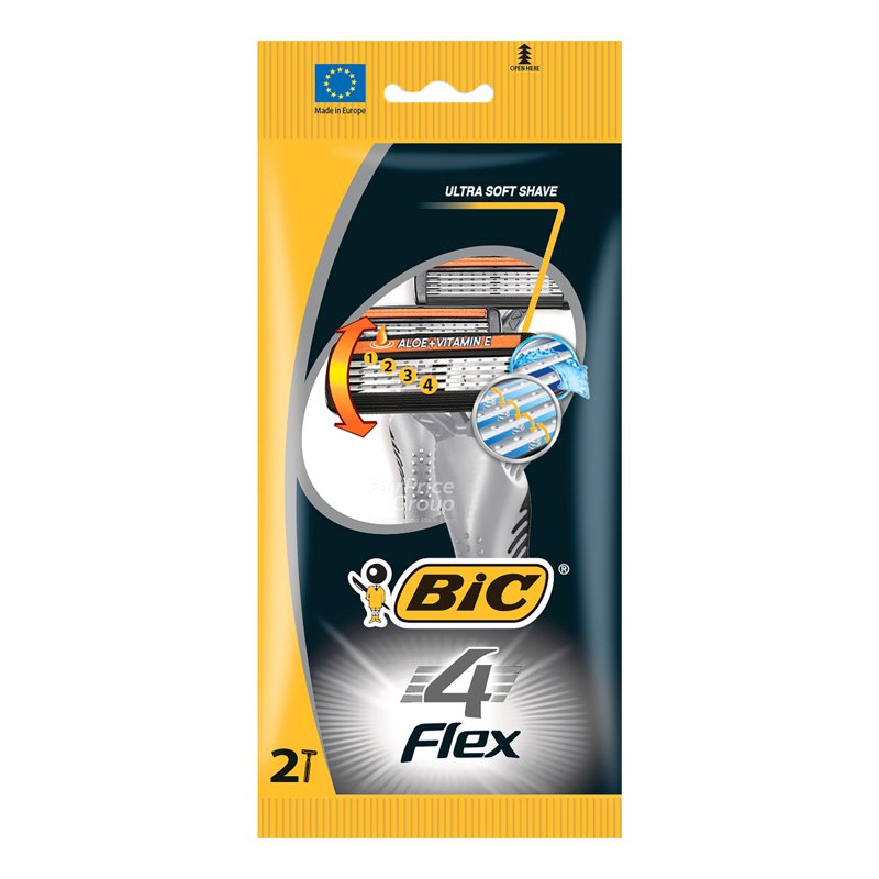 BiC Disposable Razor - Flex 4 2 per pack