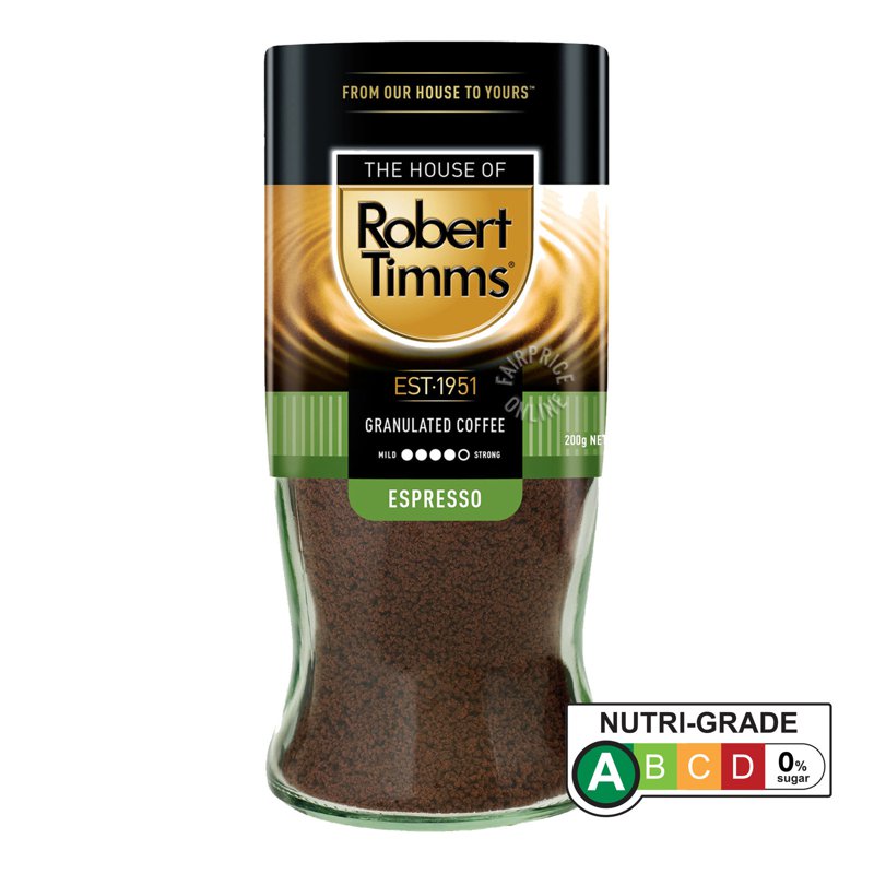 Robert Timms Roasted Granulated Coffee - Premium Espresso