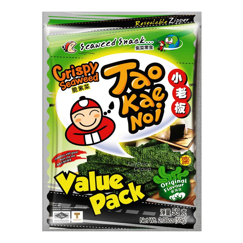 Tao Kae Noi Crispy Seaweed - Original 59g