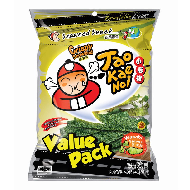 Tao Kae Noi Crispy Seaweed - Wasabi 59g