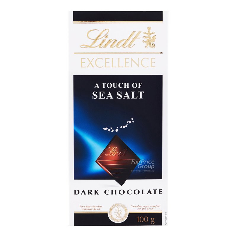 Lindt Excellence Chocolate Bar - Sea Salt (Dark) 100g